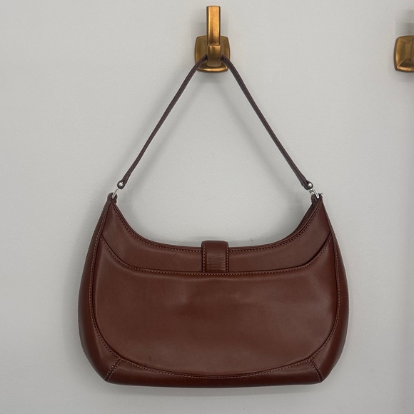 Cole Haan Rich Brown Leather Shoulder Bag - Picture 3 of 10